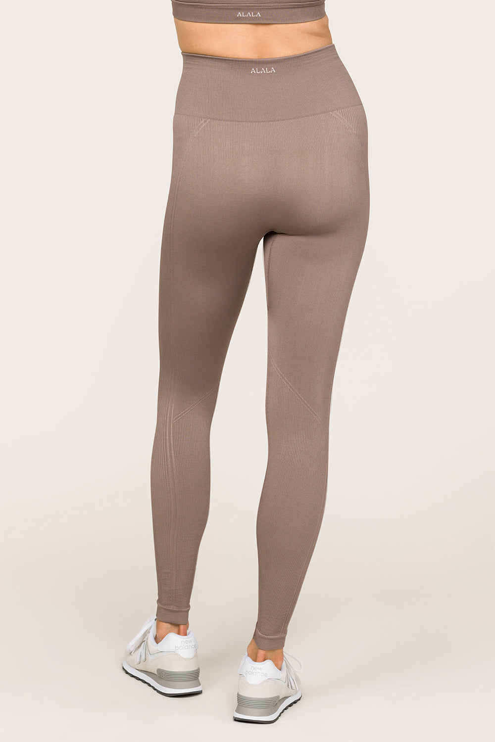 Alala women's seamless leggings in light brown