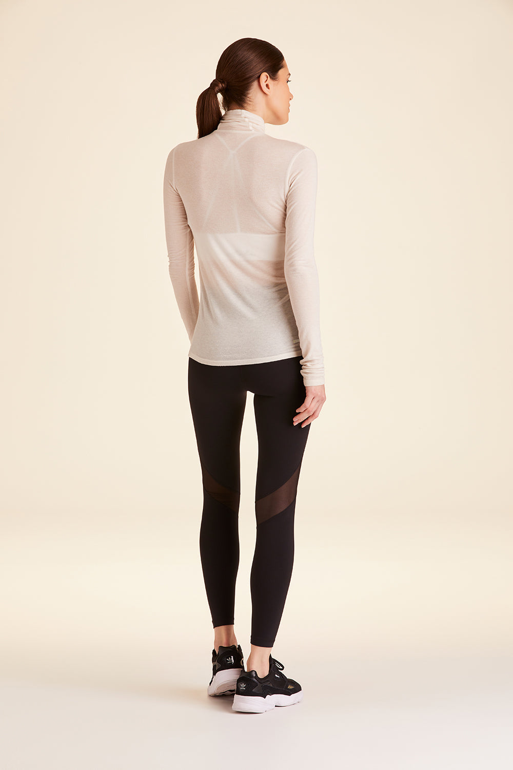 Alala Washable Cashmere Turtleneck in Bone