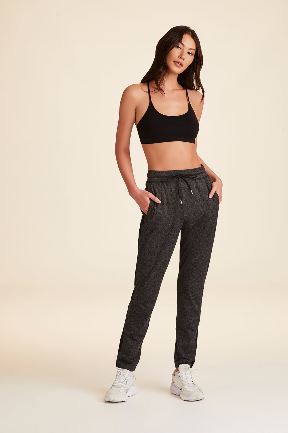 Alala women's Cozy Track Pant in Charcoal