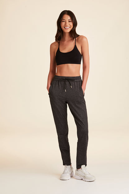 Alala women's Cozy Track Pant in Charcoal