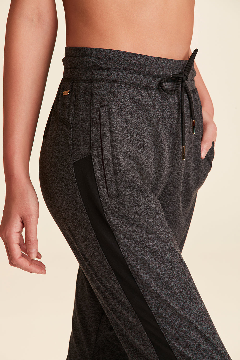 Alala women's Cozy Track Pant in Charcoal