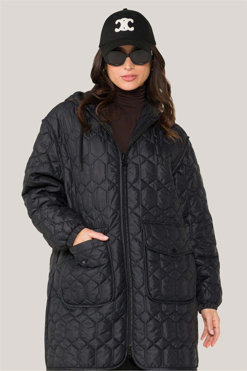 Alala women's quilted jacket in black