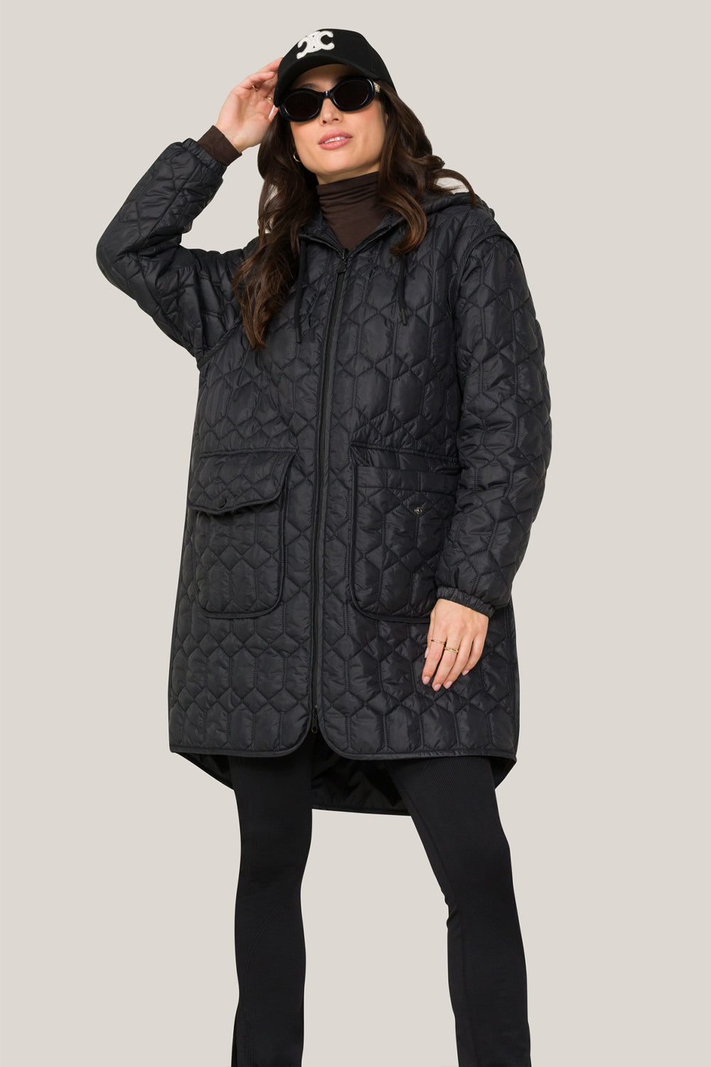 Alala women's quilted jacket in black