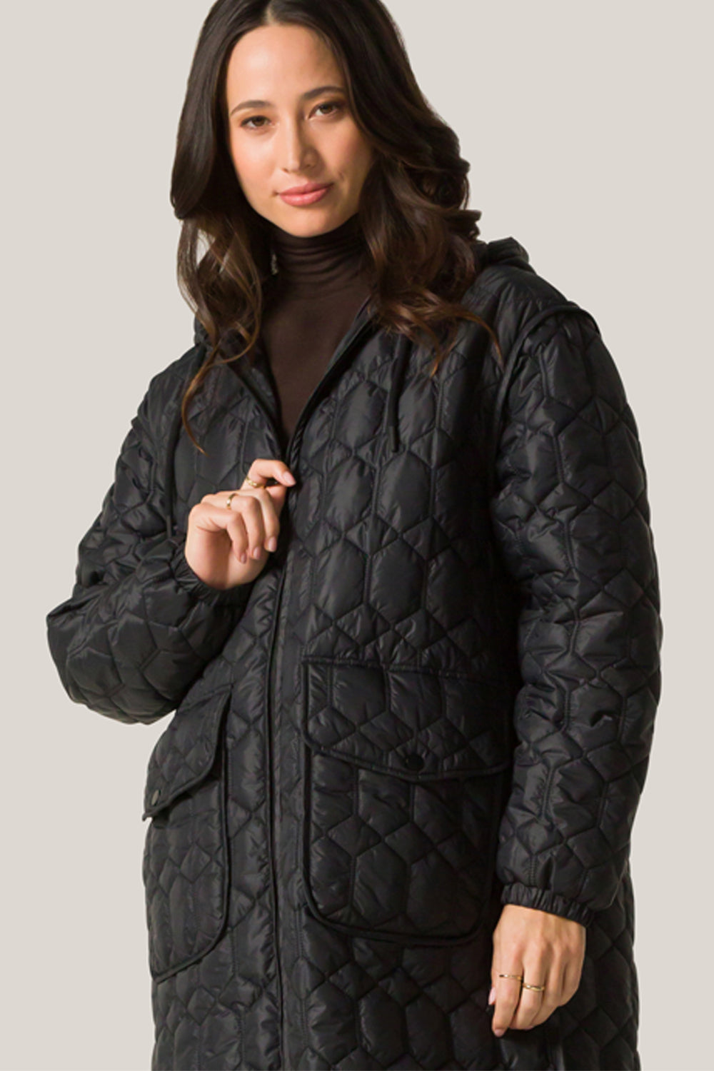 Alala women's quilted jacket in black