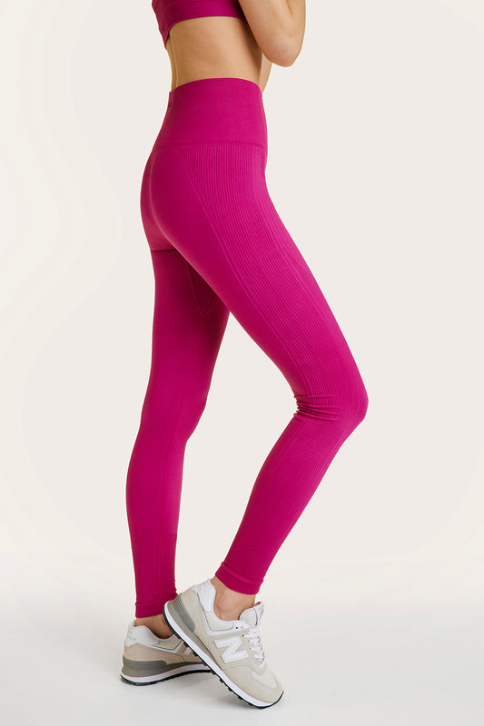 Alala women's seamless leggings in dark pink