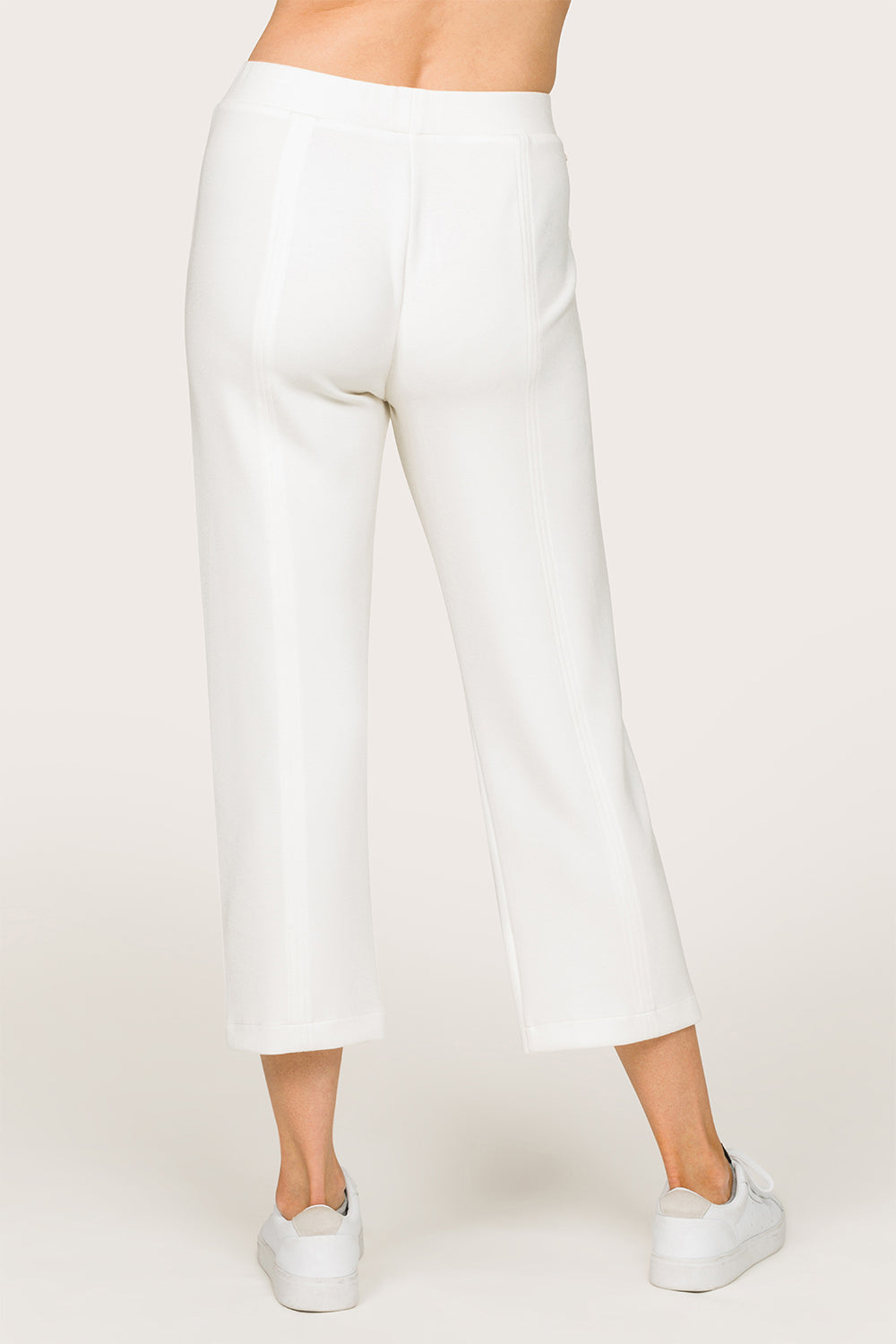 Alala women's soft crop pant in white