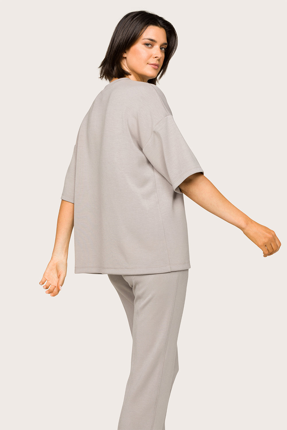 Alala women's soft oversized t-shirt in grey