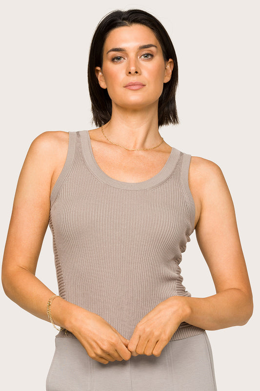 Alala women's scoop neck tank top in grey