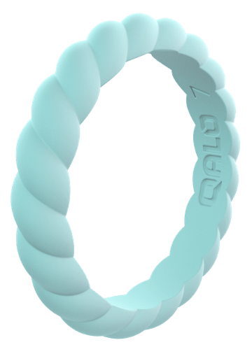 Qalo Stackable Twist Silicone Ring