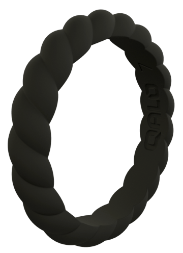 Qalo Stackable Twist Silicone Ring