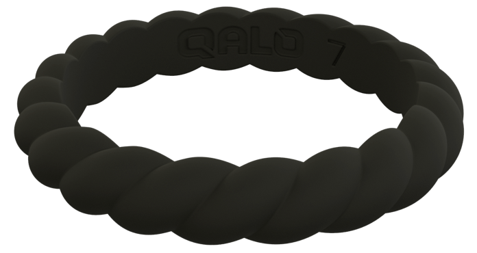 Qalo Stackable Twist Silicone Ring