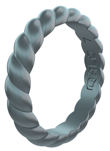 Qalo Stackable Twist Silicone Ring