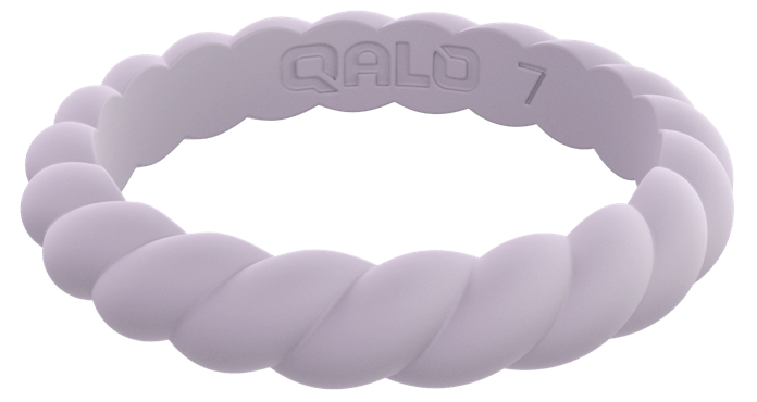 Qalo Stackable Twist Silicone Ring