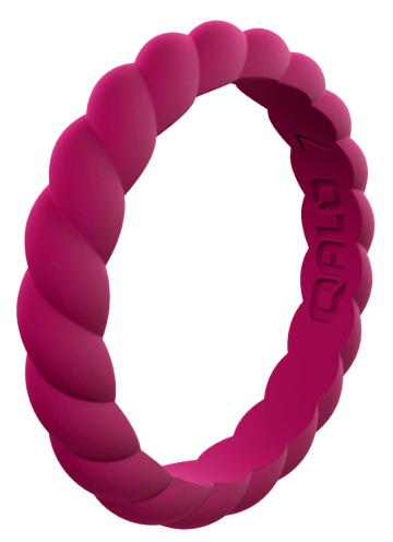 Qalo Stackable Twist Silicone Ring