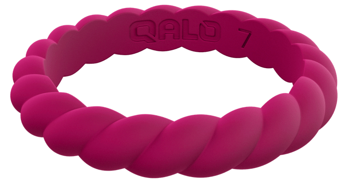 Qalo Stackable Twist Silicone Ring