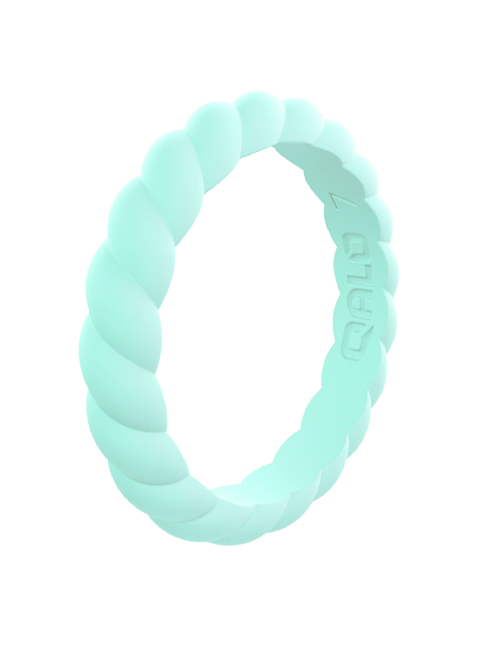 Qalo Stackable Twist Silicone Ring