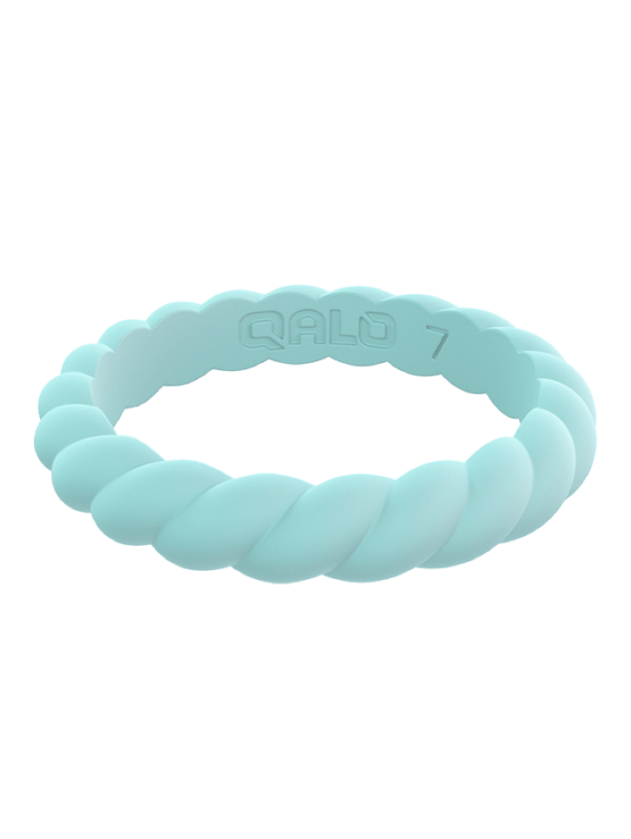 Qalo Stackable Twist Silicone Ring