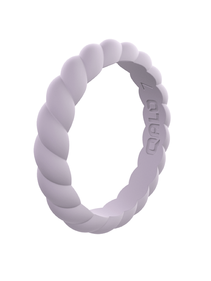 Qalo Stackable Twist Silicone Ring