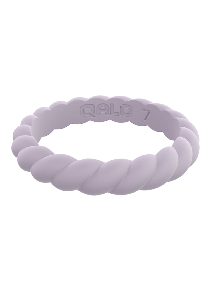 Qalo Stackable Twist Silicone Ring