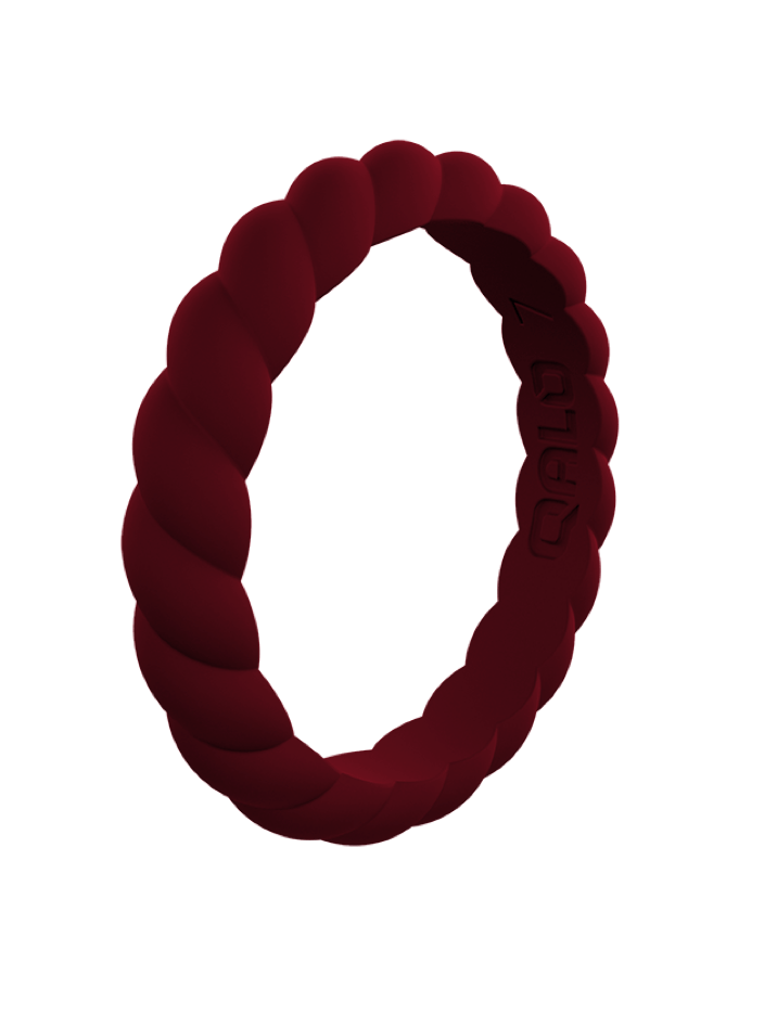 Qalo Stackable Twist Silicone Ring