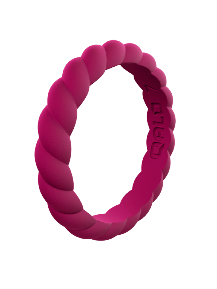 Qalo Stackable Twist Silicone Ring