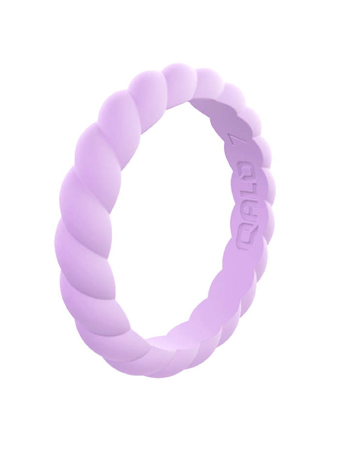 Qalo Stackable Twist Silicone Ring