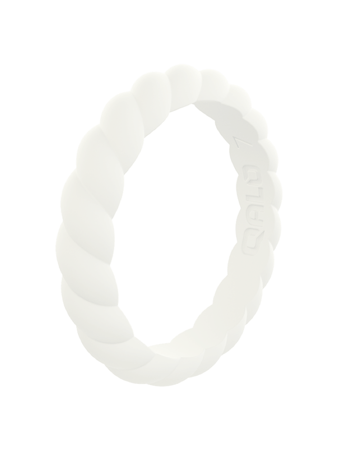 Qalo Stackable Twist Silicone Ring