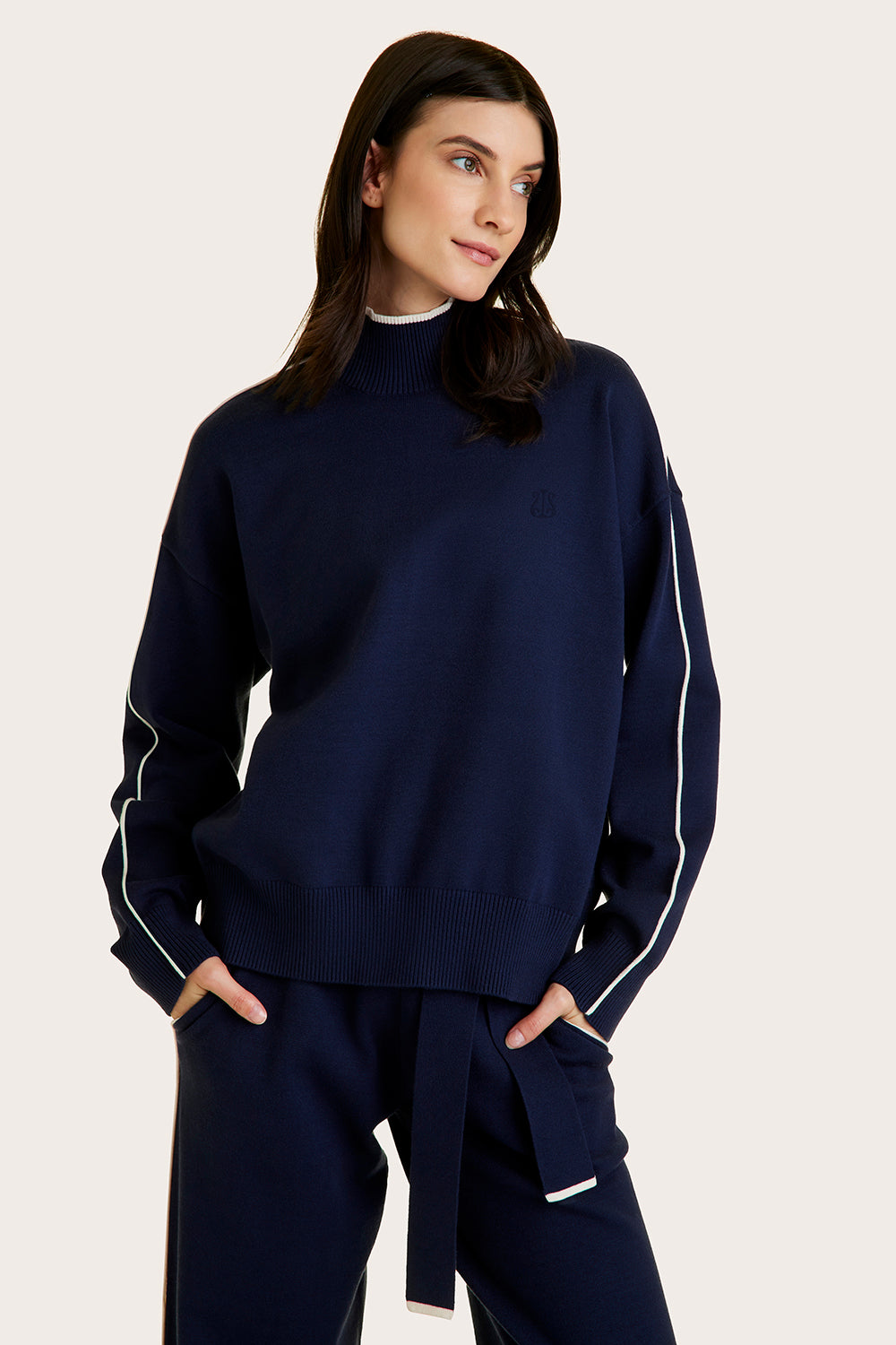 Details of Women Scoop Neck Open Stitch Jumper In Fine Knit Rib With Wave  Trim Pullover