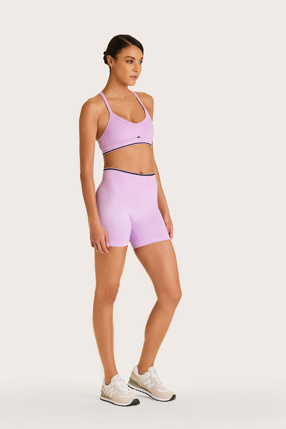 Alala women's Barre cami seamless bra in light purple