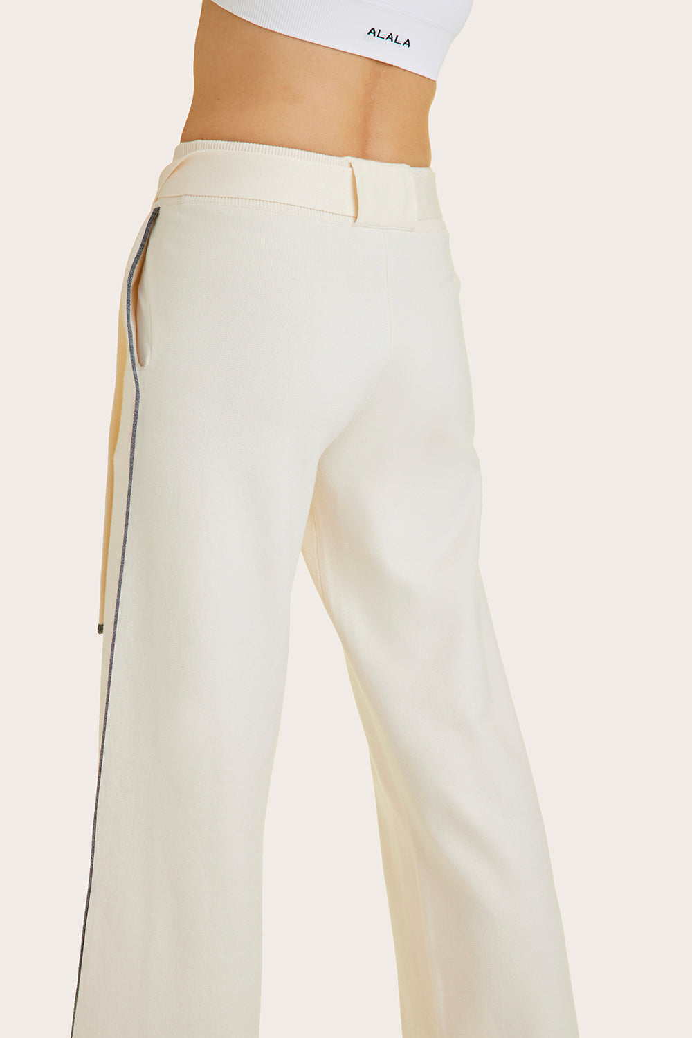 Alala women's knit pant in white