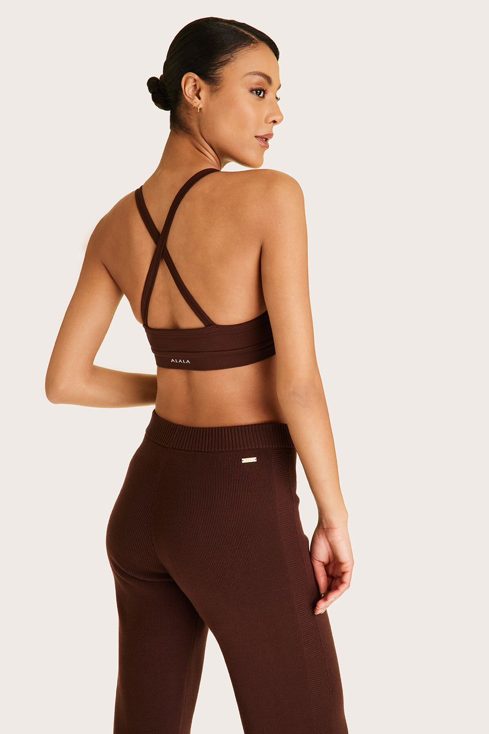 Alala women's knit pant in brown