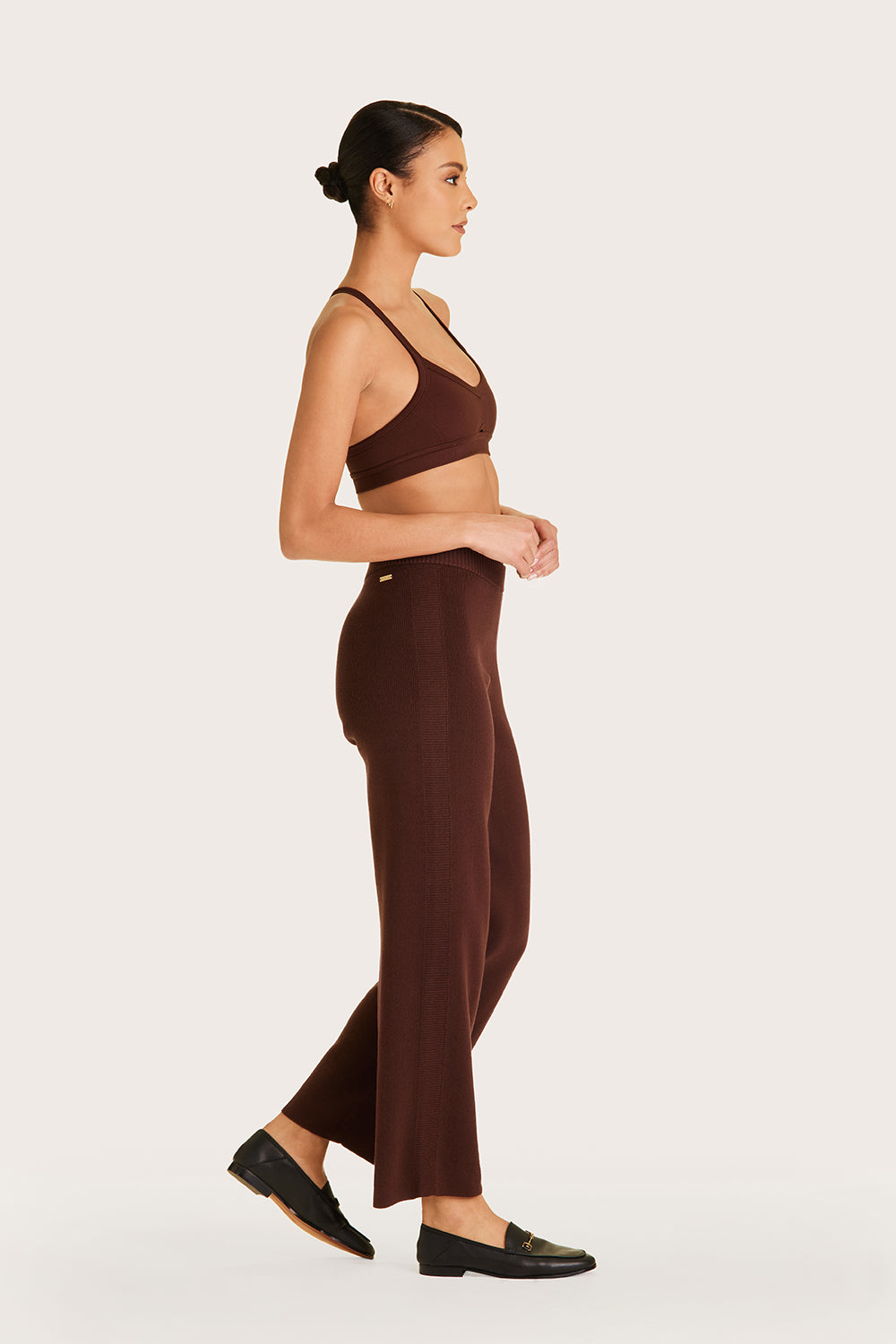Alala women's knit pant in brown