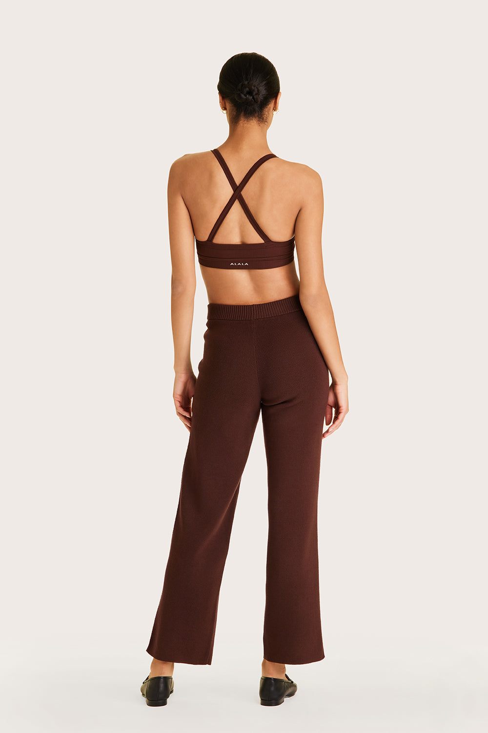 Alala women's knit pant in brown