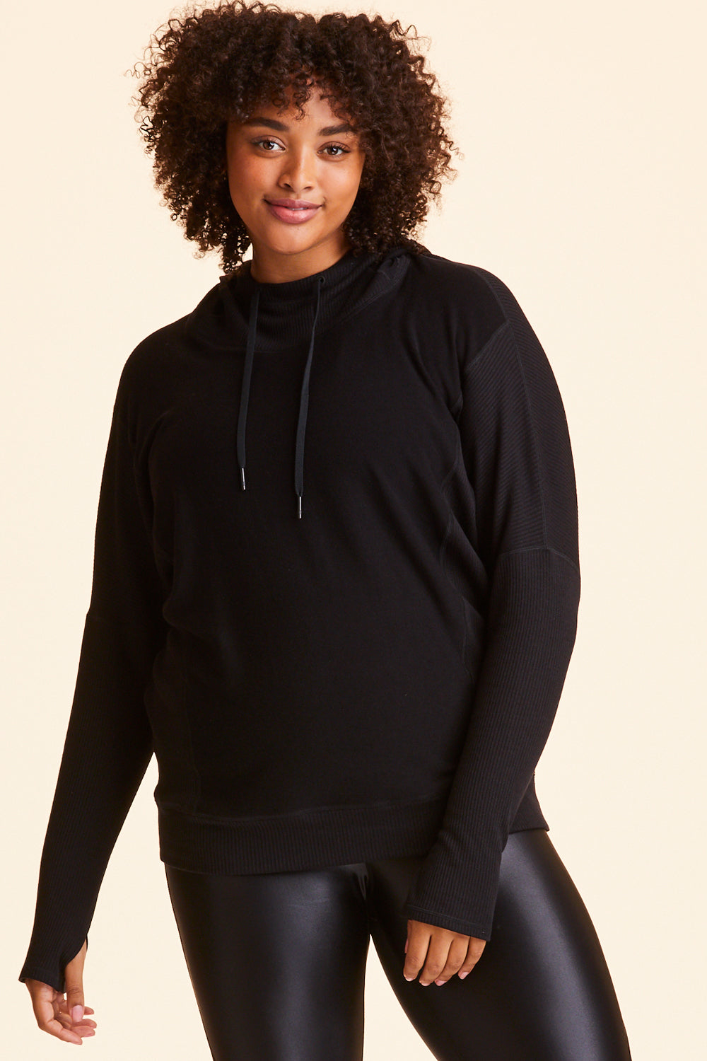 NWT Dolman Sleeve Hoodie Sweatshirt Medium Black  Sweatshirt fabric, Women  long sleeve, Sweatshirts hoodie