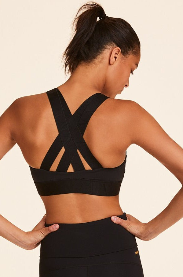 Medium Support Seamless Ring Linked Backless Sports Bra