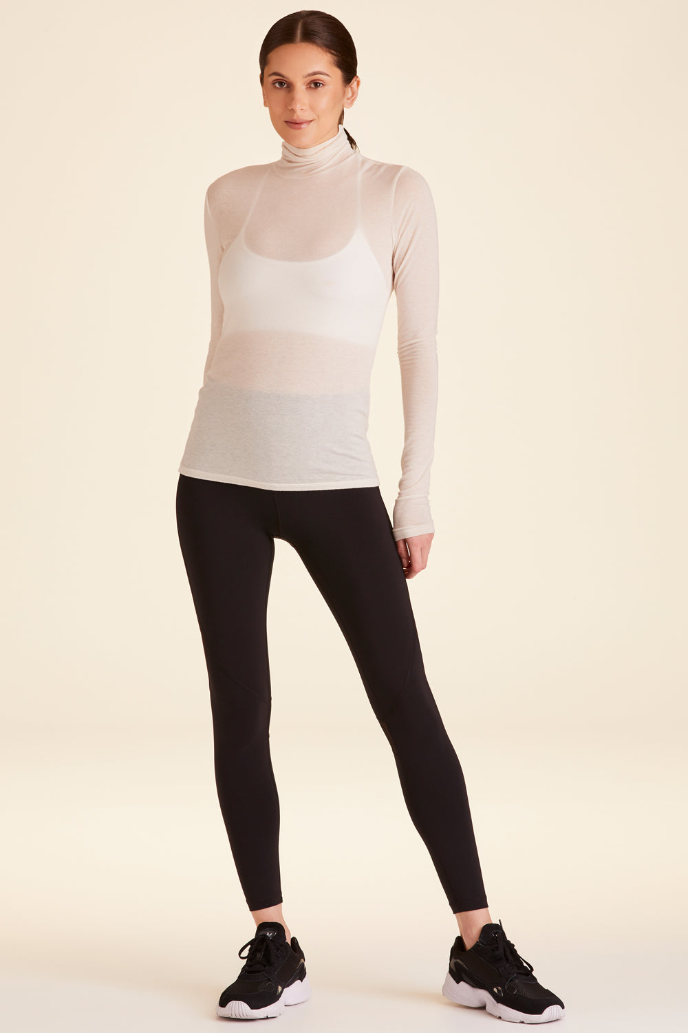 Alala Washable Cashmere Turtleneck in Bone