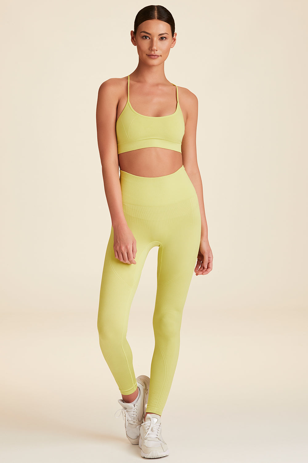 Chartreuse seamless tight for women from Alala activewear