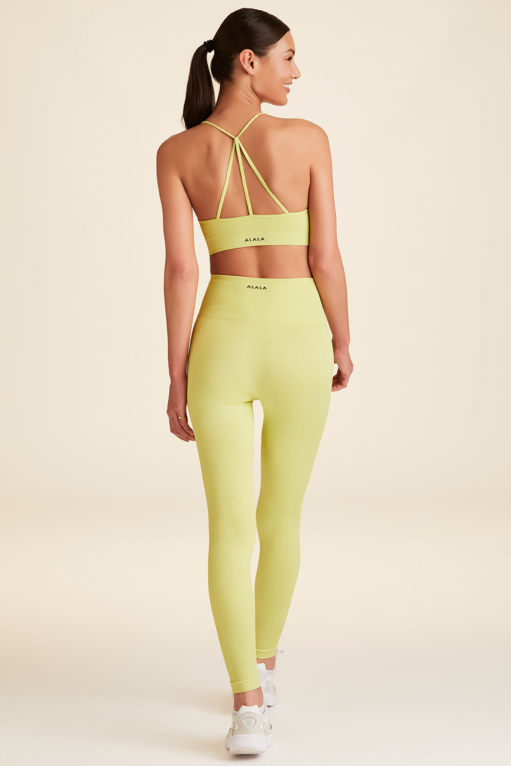 Chartreuse seamless bra for women from Alala activewear