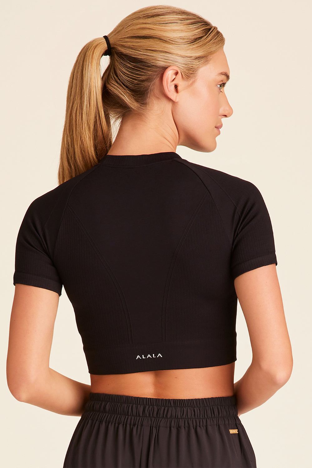 Alala Barre Seamless Tee in Black