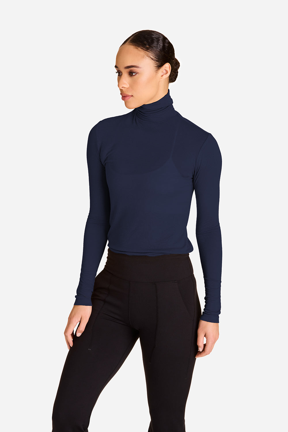 Alala washable cashmere turtleneck in navy