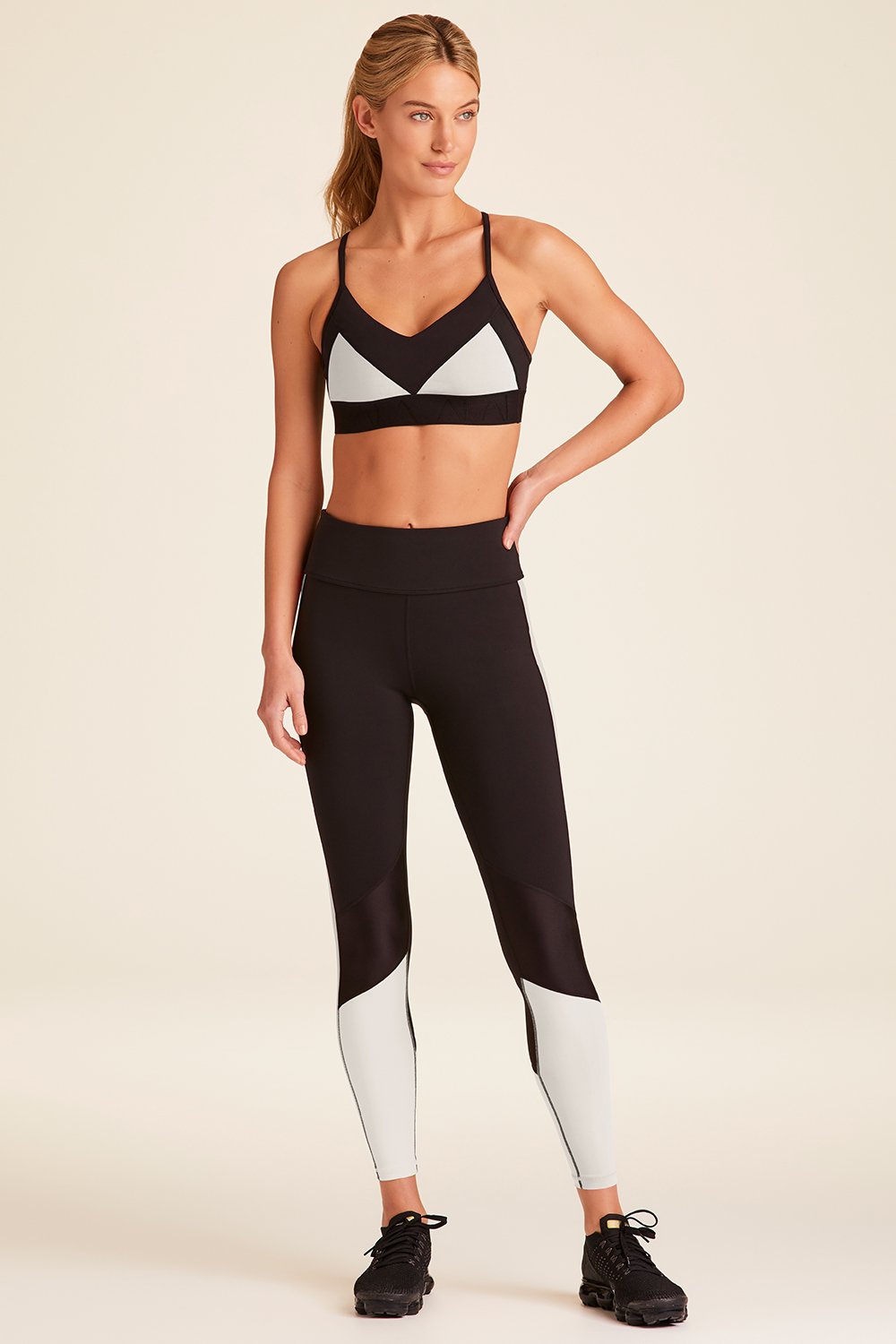 Alala Reef Bra in Black + White