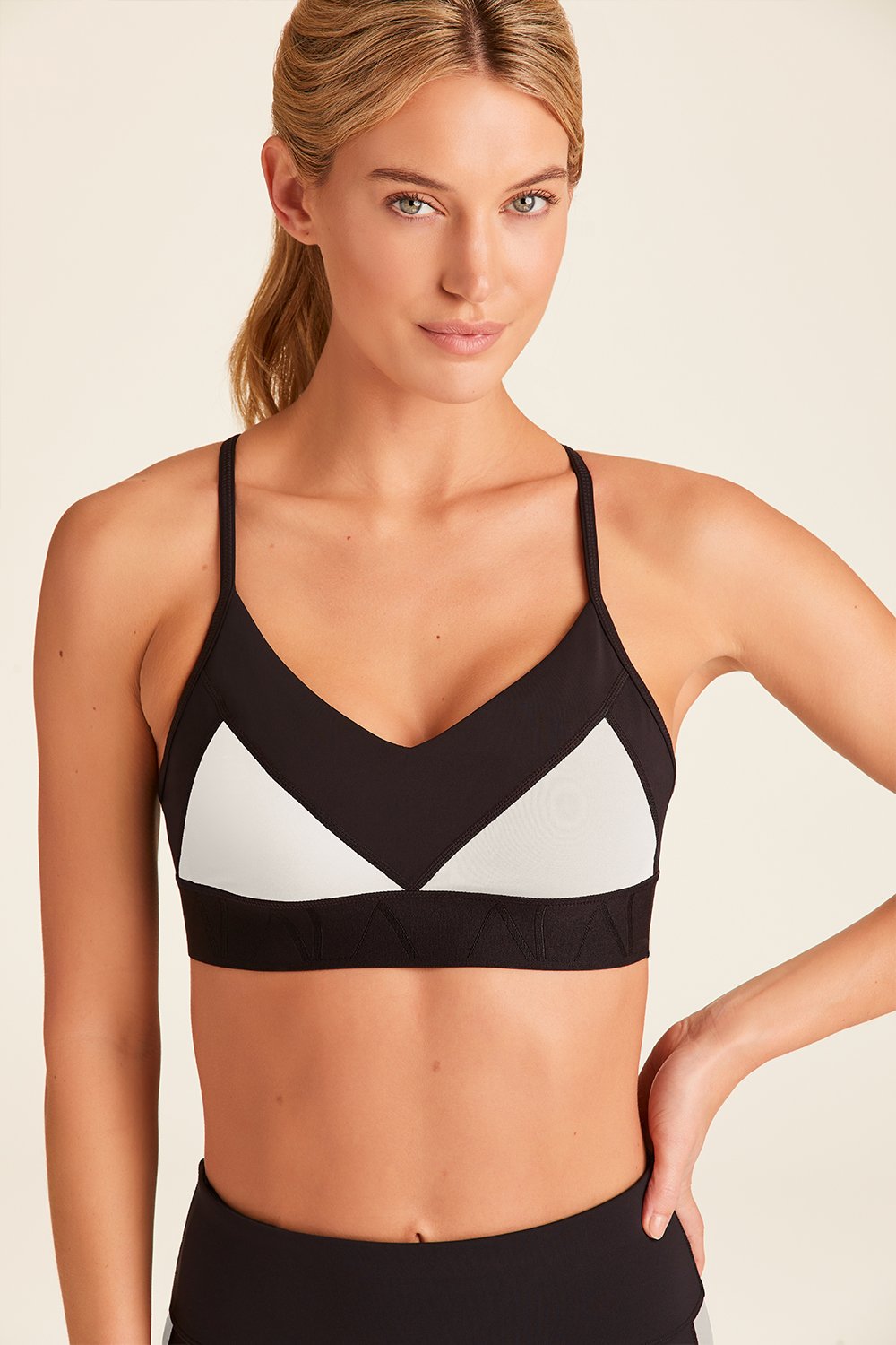 Alala Reef Bra in Black + White