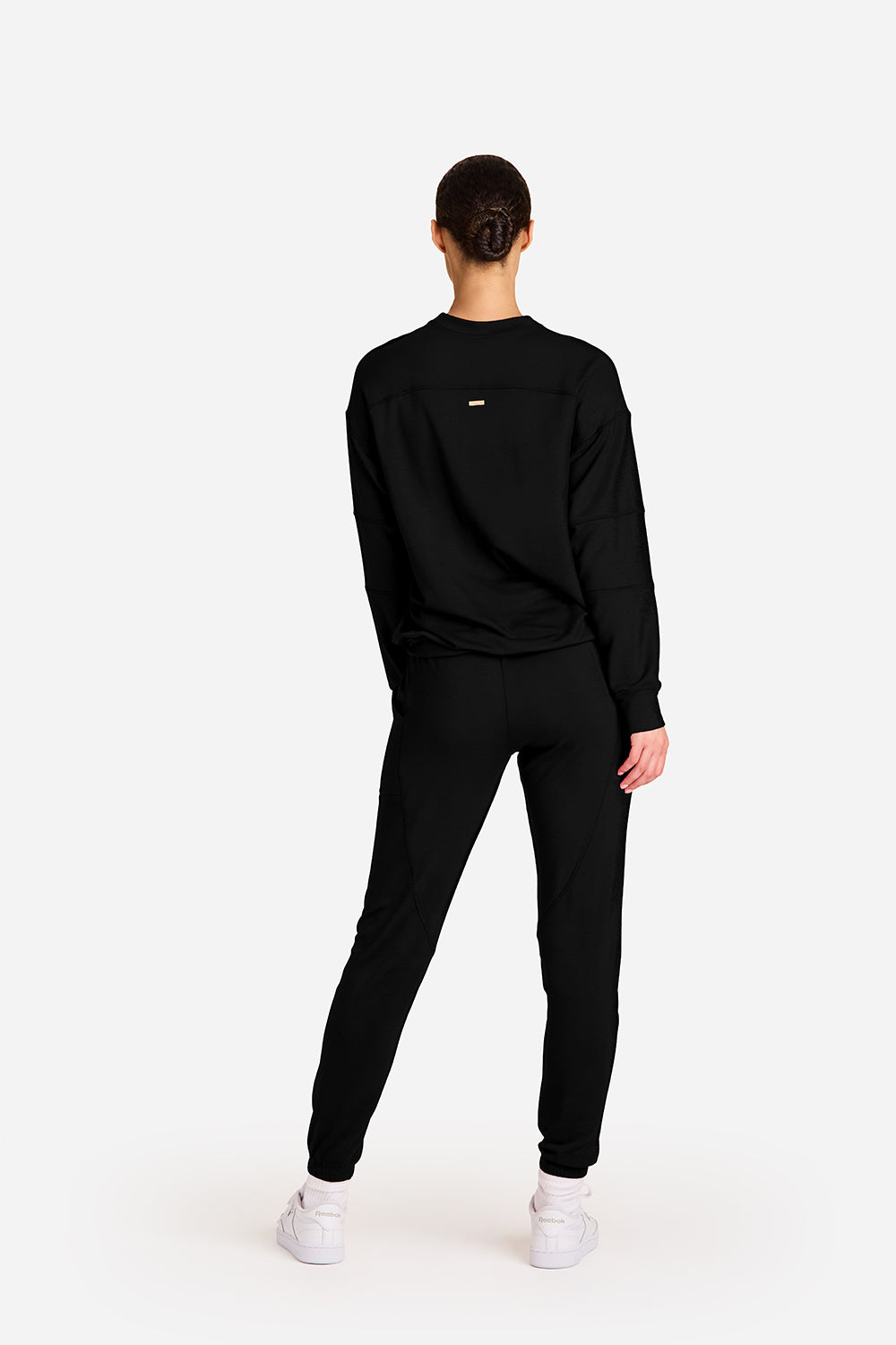 Alala women's Blocked Crewneck sweatshirt in black