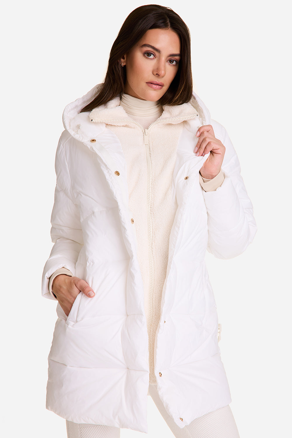 Shiny Fur Hood Puffer Jacket - Buy Fashion Wholesale in The UK