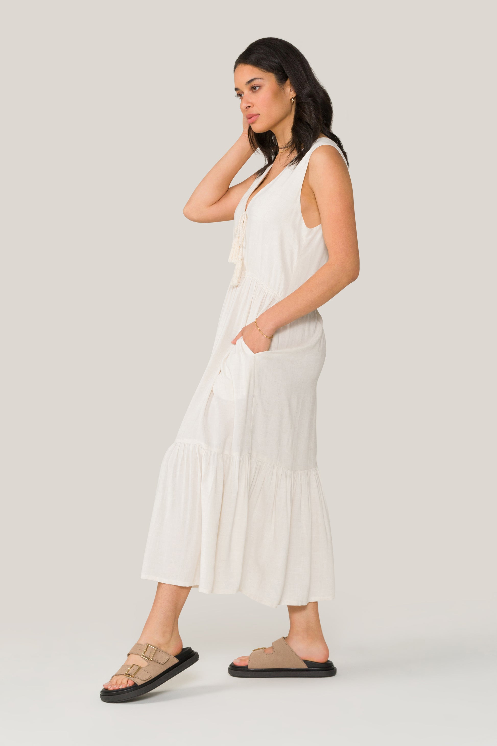 Alala women's linen blend maxi dress