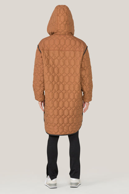 Alala women's quilted jacket in brown