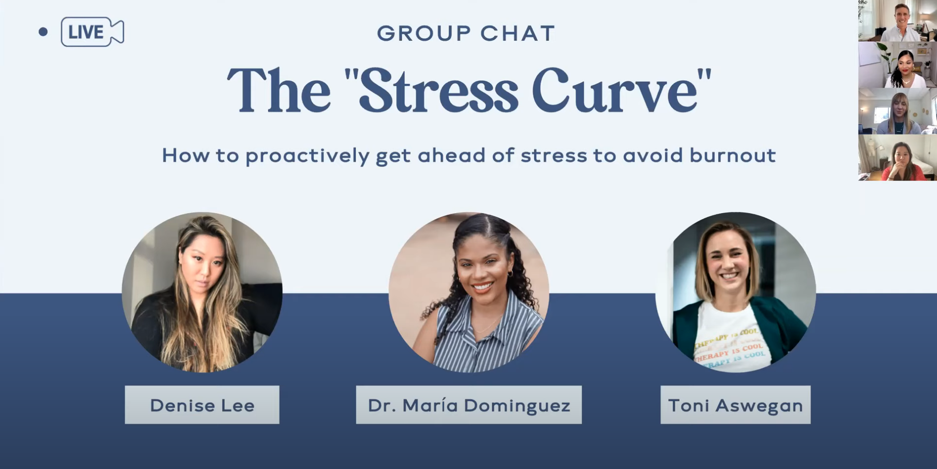 Load video: Group Chat: The Stress Curve - How to proactively get ahead of stress to avoid burnout