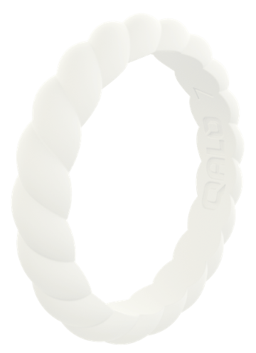 Qalo Stackable Twist Silicone Ring