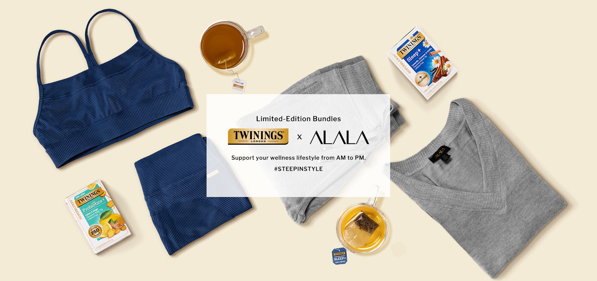 Limited edition bundle between Twinings Tea and Alala.