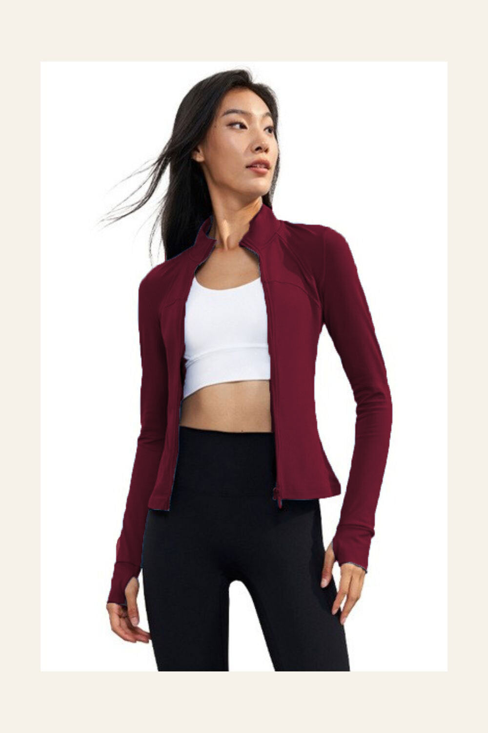 Fitted Jacket - Red Bean